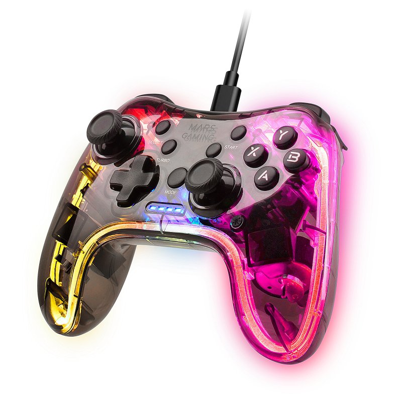 Gamepad Mars Gaming MGPC Multiplataforma Néon Gamepad Mars Gaming MGPC Multiplataforma Néon